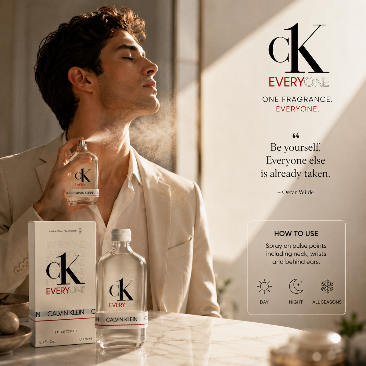 Calvin Klein CK Everyone Eau de Toilette 100ml – Unisex Fragrance