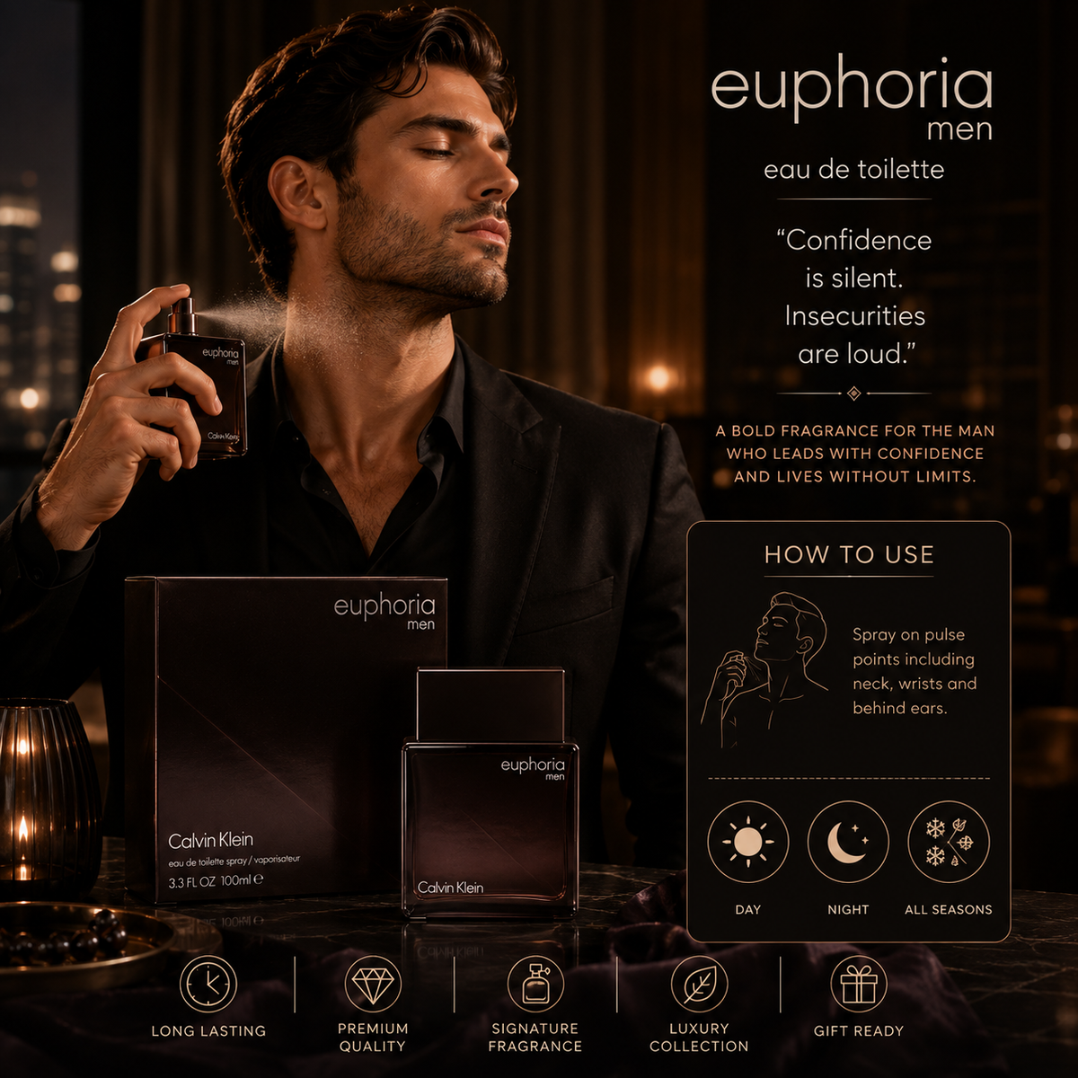 Calvin Klein Euphoria Men Eau de Toilette Spray 100ml