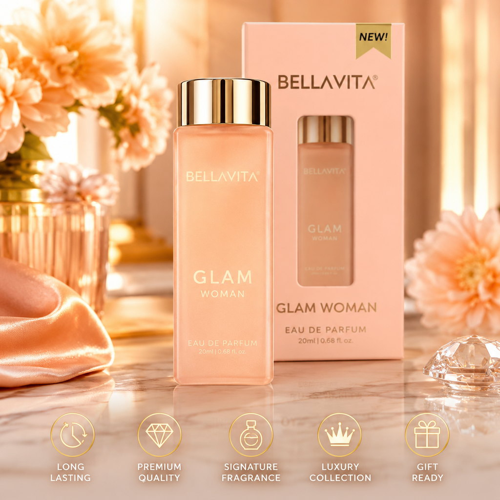 BellaVita GLAM Woman Perfume 20ml | Eau De Parfum for Women