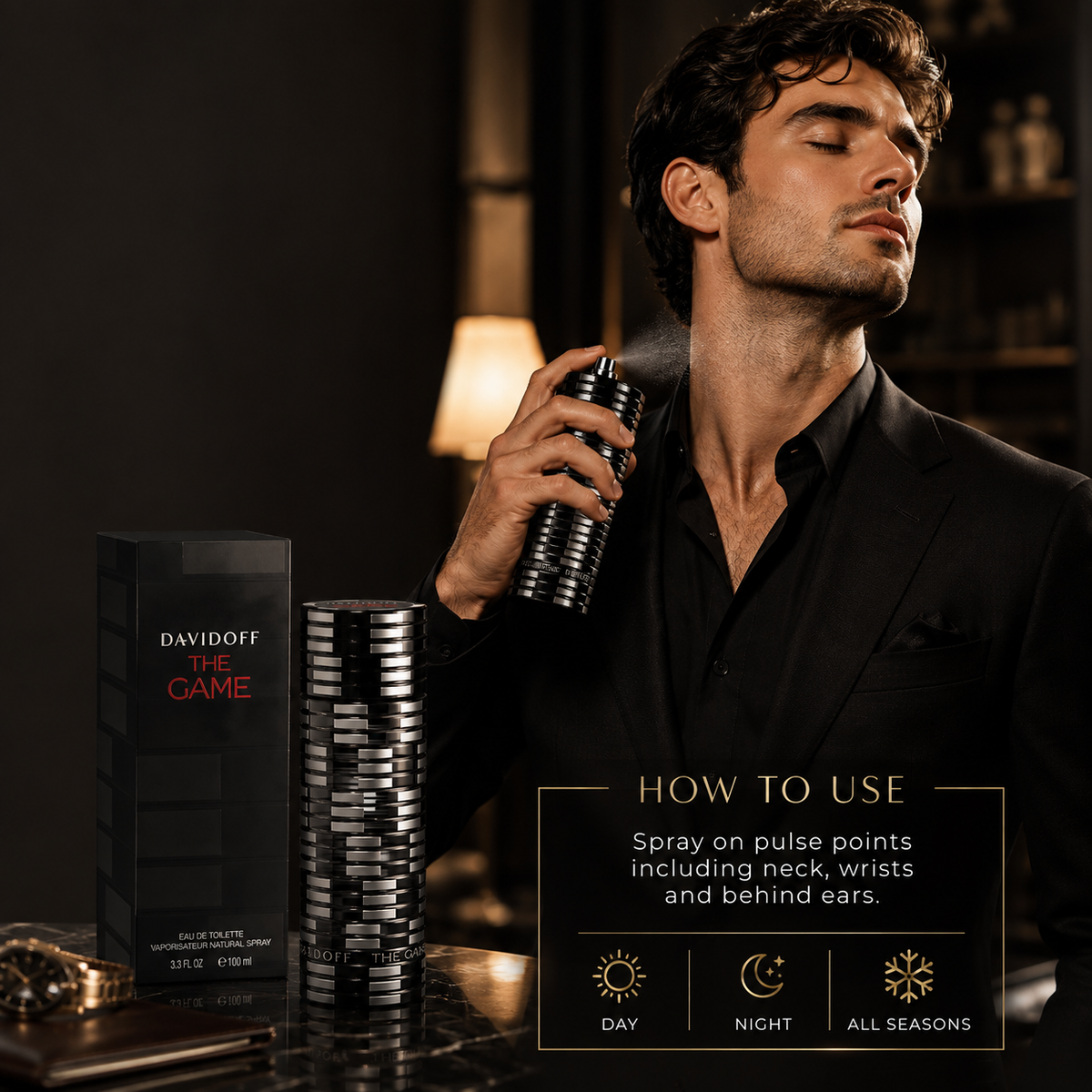 Davidoff The Game Eau de Toilette for Men 100ml