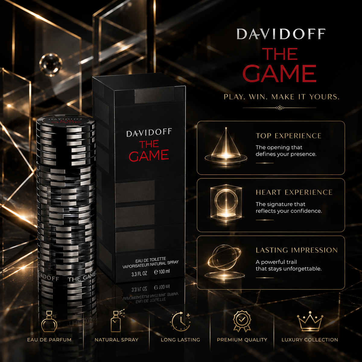 Davidoff The Game Eau de Toilette for Men 100ml