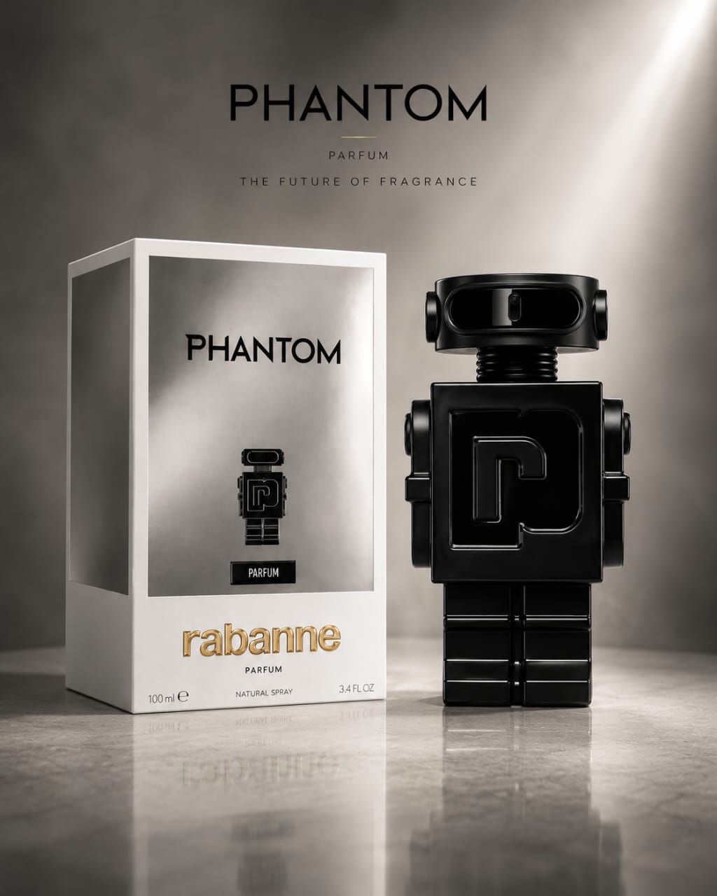 Paco Rabanne Phantom Parfum 100ml for Men – Woody Amber Fragrance