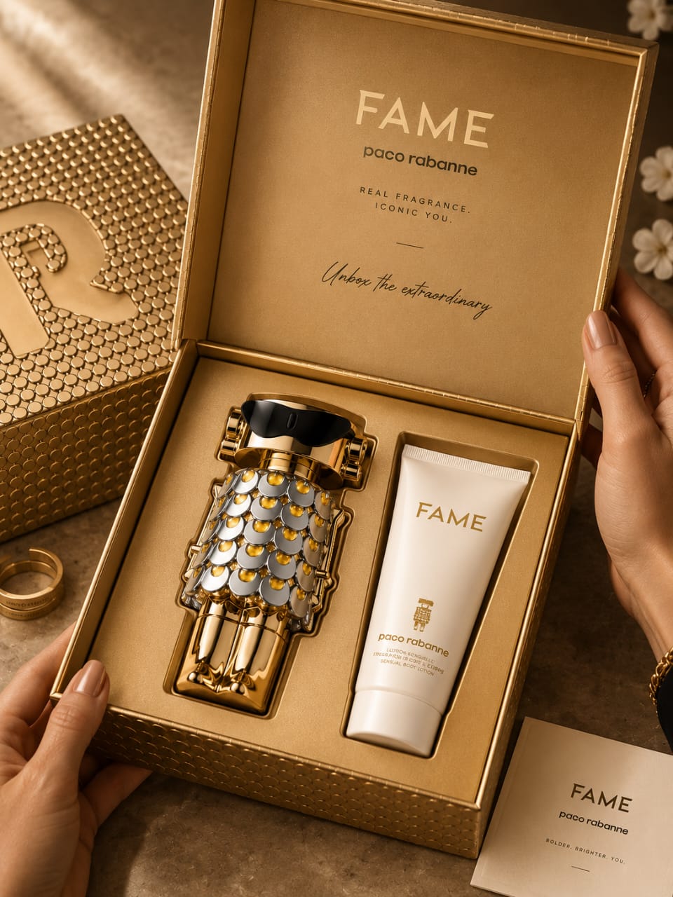 Paco Rabanne FAME Eau de Parfum for Women – Perfume 80ml & Body Lotion 100ml