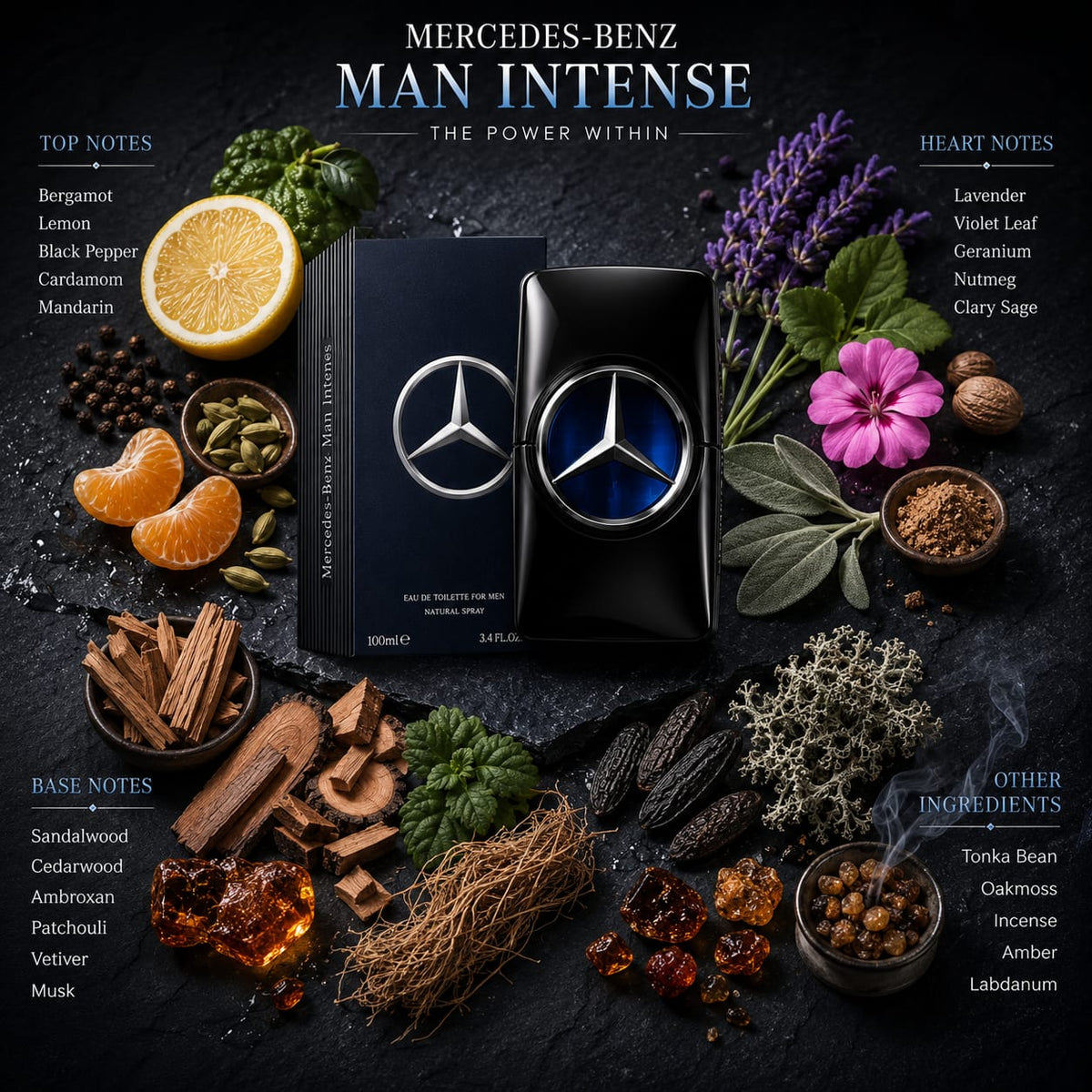 Mercedes-Benz Man Intense Eau de Toilette 100ml for Men