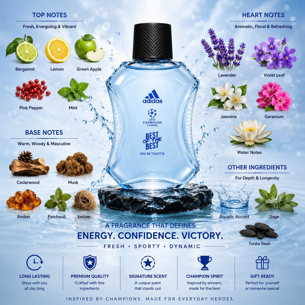 Adidas  Best of the Best Eau de Toilette for Men 100ml