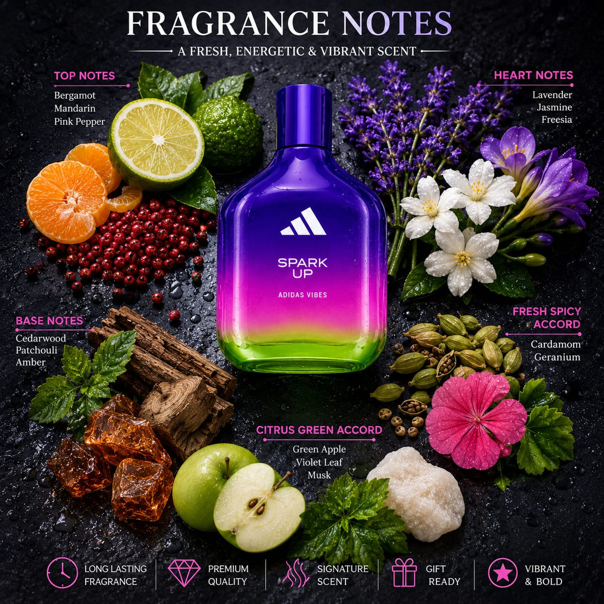 Adidas Vibes Spark Up Eau de Parfum 100ml