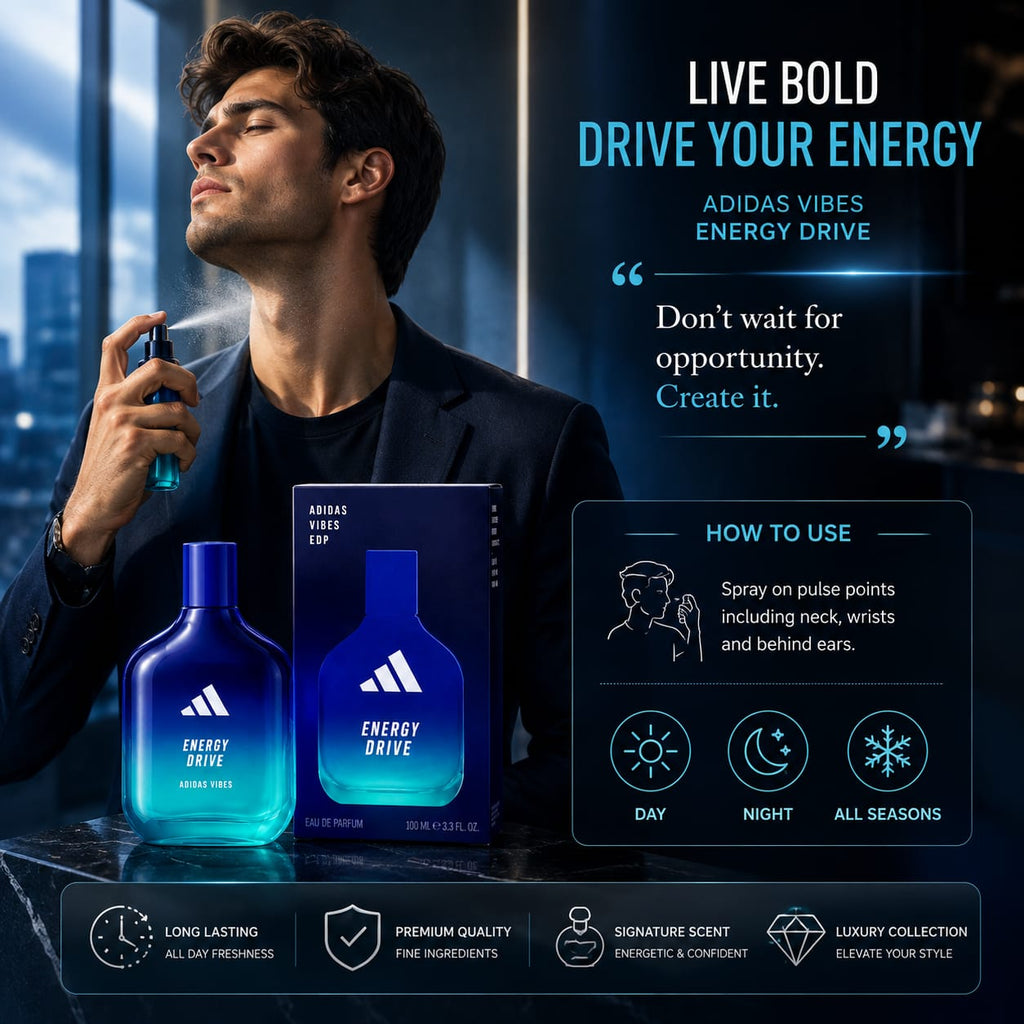 Adidas Vibes Energy Drive Eau de Parfum 100ml