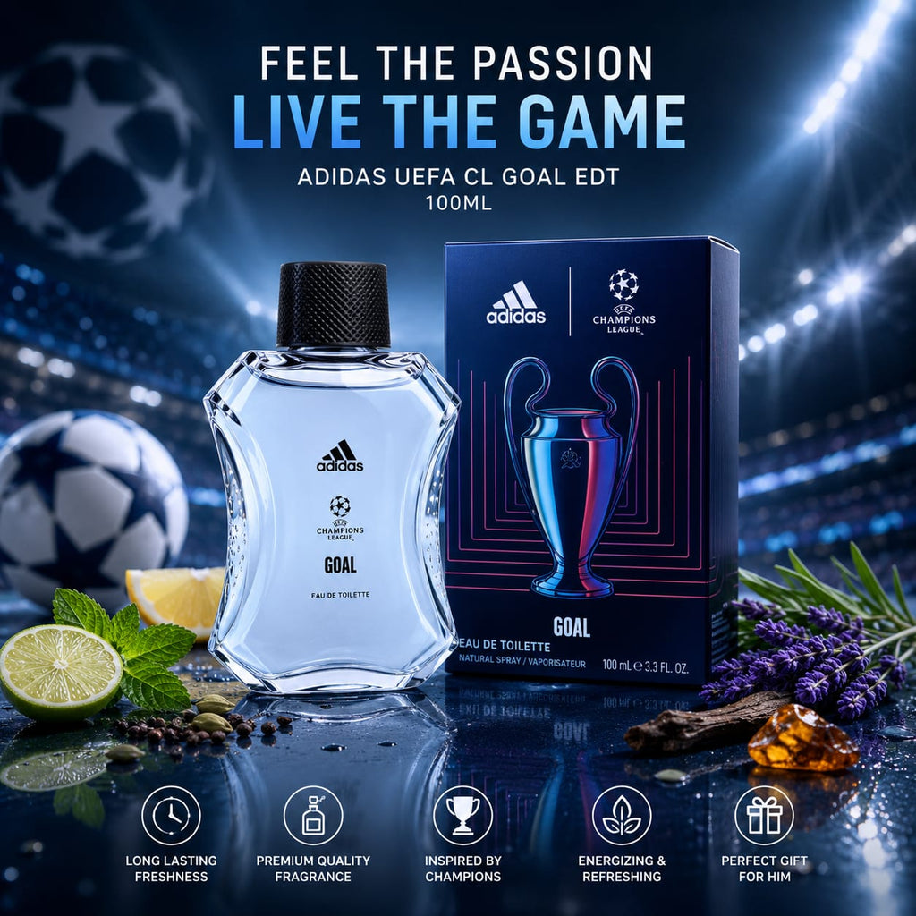 adidas UEFA Champions League Goal Eau de Toilette 100ml for Men