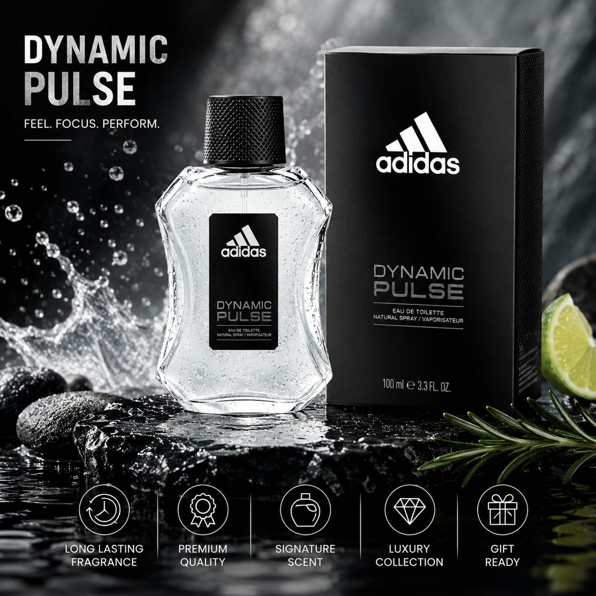 adidas Dynamic Pulse Eau de Toilette for Men 100ml