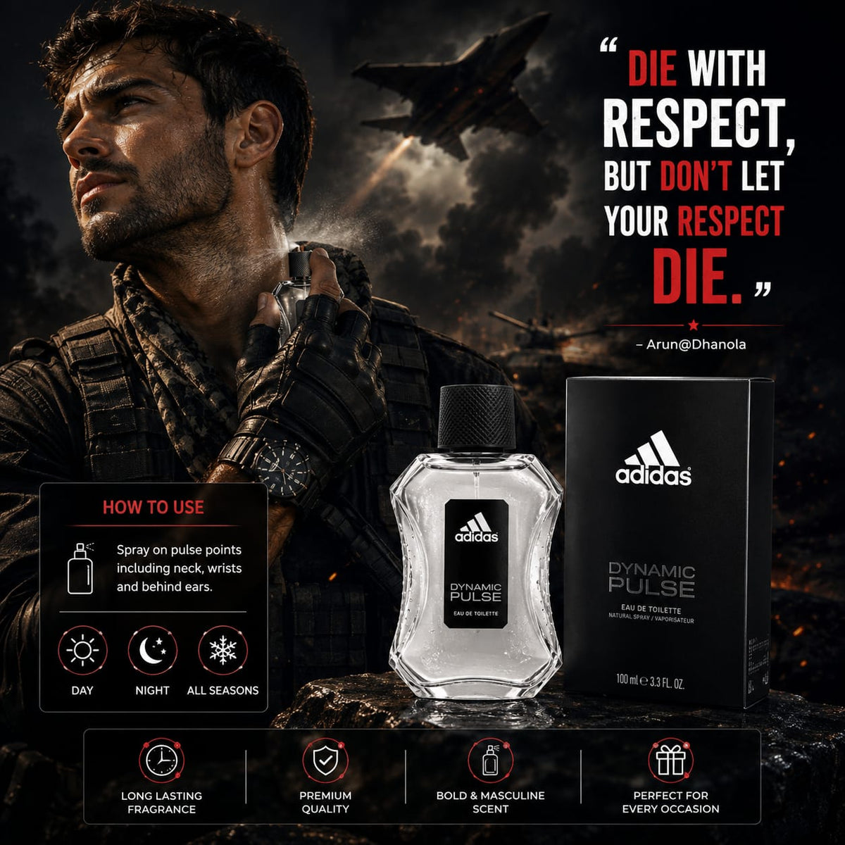 adidas Dynamic Pulse Eau de Toilette for Men 100ml