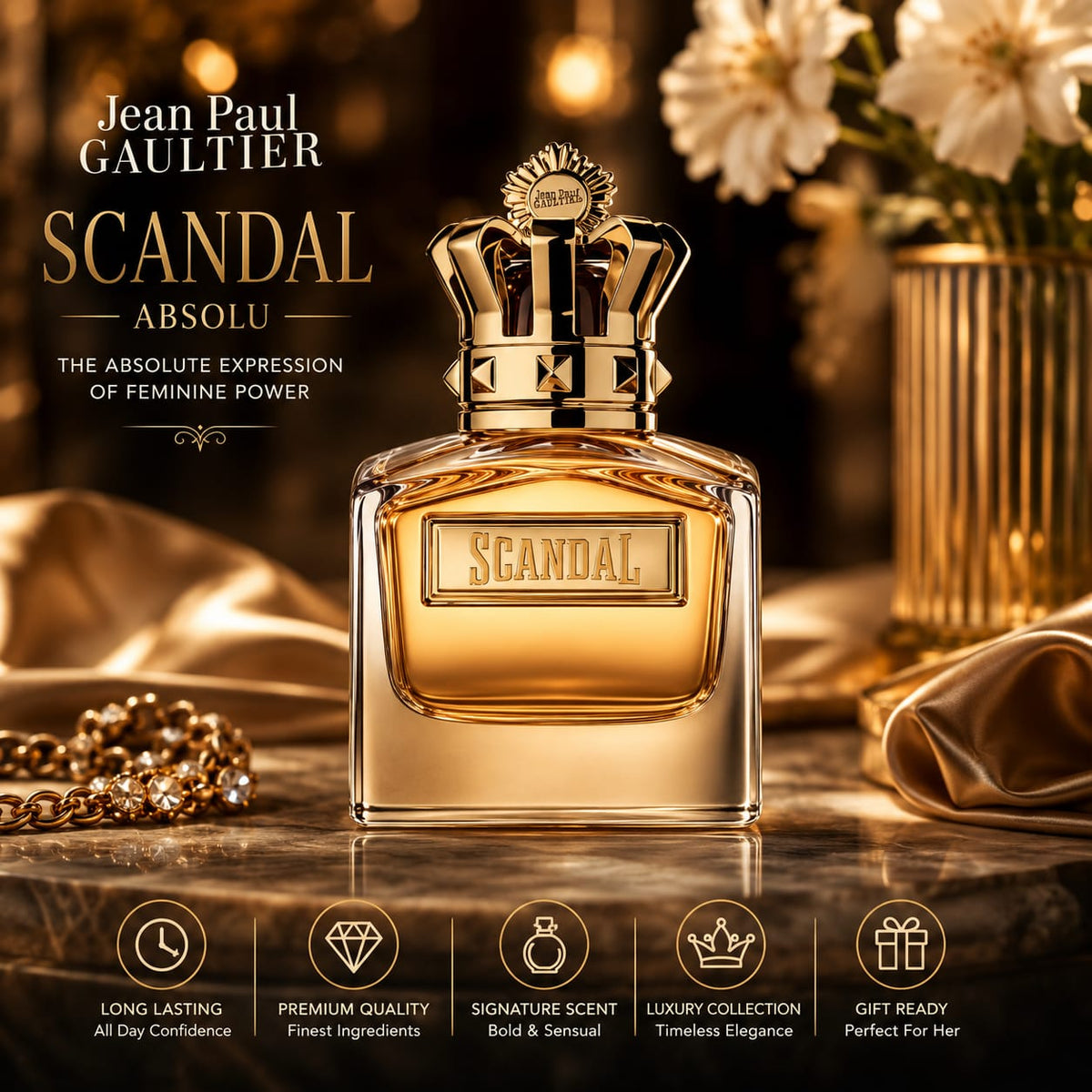 Jean Paul Gaultier Scandal Absolu Perfume for Women 100ml
