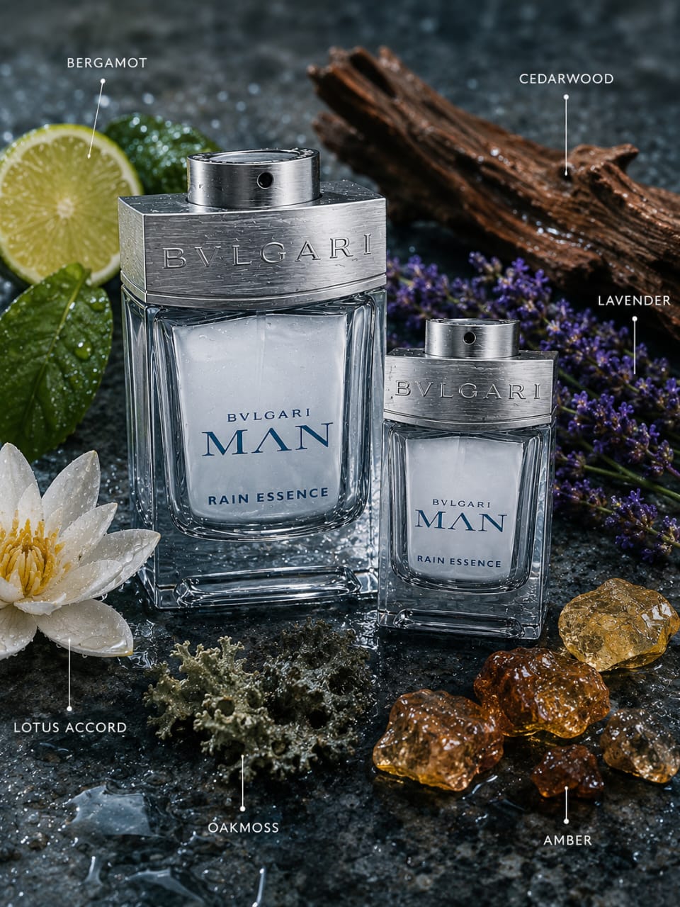 BVLGARI MAN RAIN ESSENCE Eau de Parfum Gift Set – 100ml + 15ml
