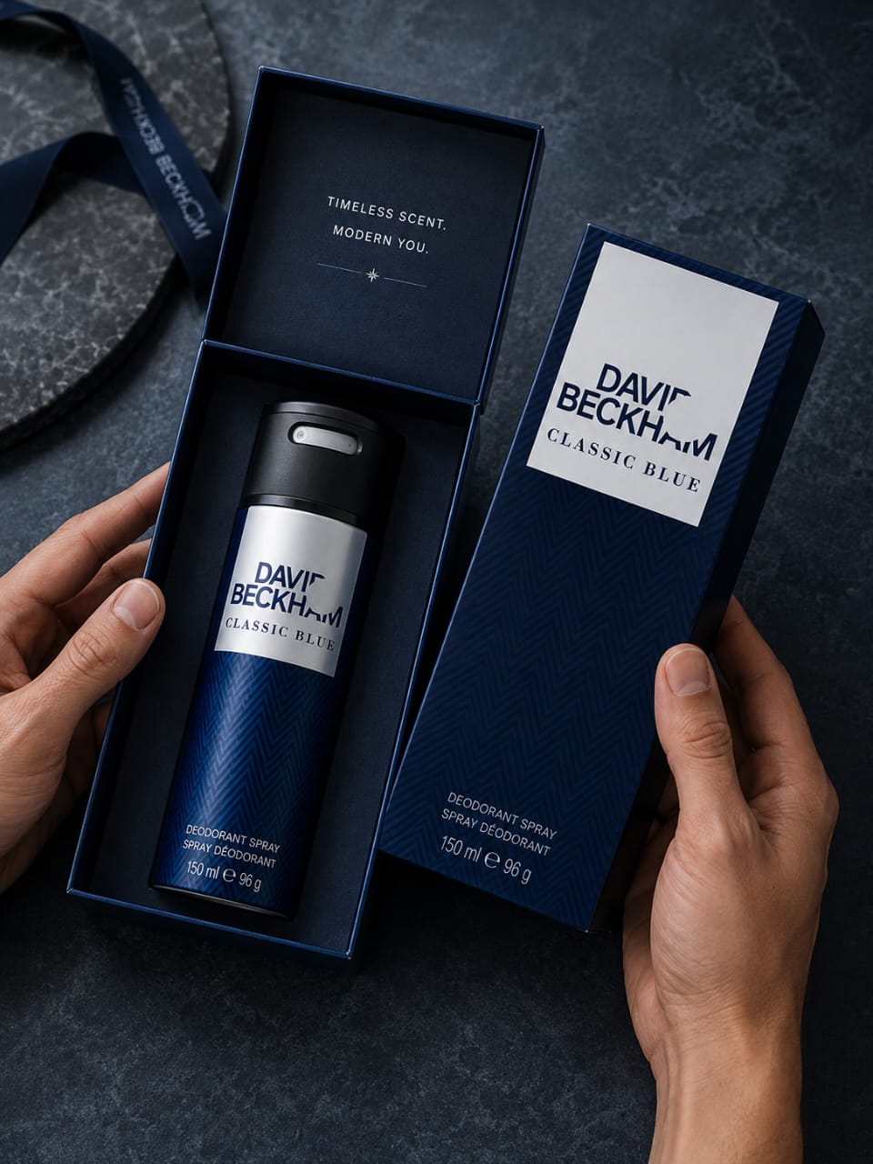 David Beckham Classic Blue Deodorant Spray for Men 150ml
