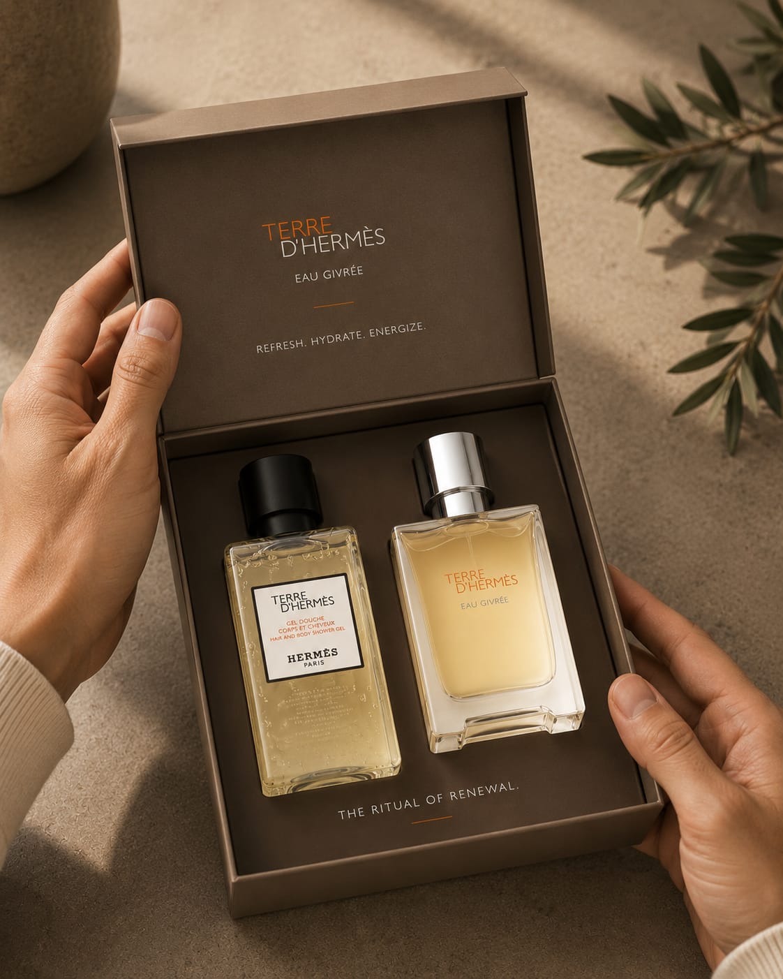 Hermès Terre d’Hermès Eau Givrée Eau de Parfum – Luxury Men’s Fragrance Gift Set
