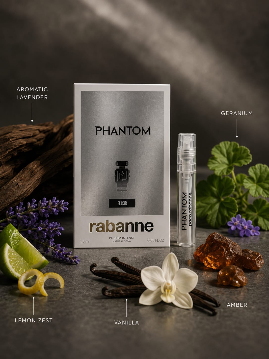 Rabanne Phantom Elixir Parfum Intense – 1.5 ml Sample