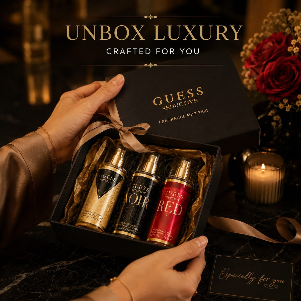 GUESS Seductive Fragrance Mist Trio Set – 3 x 125ml