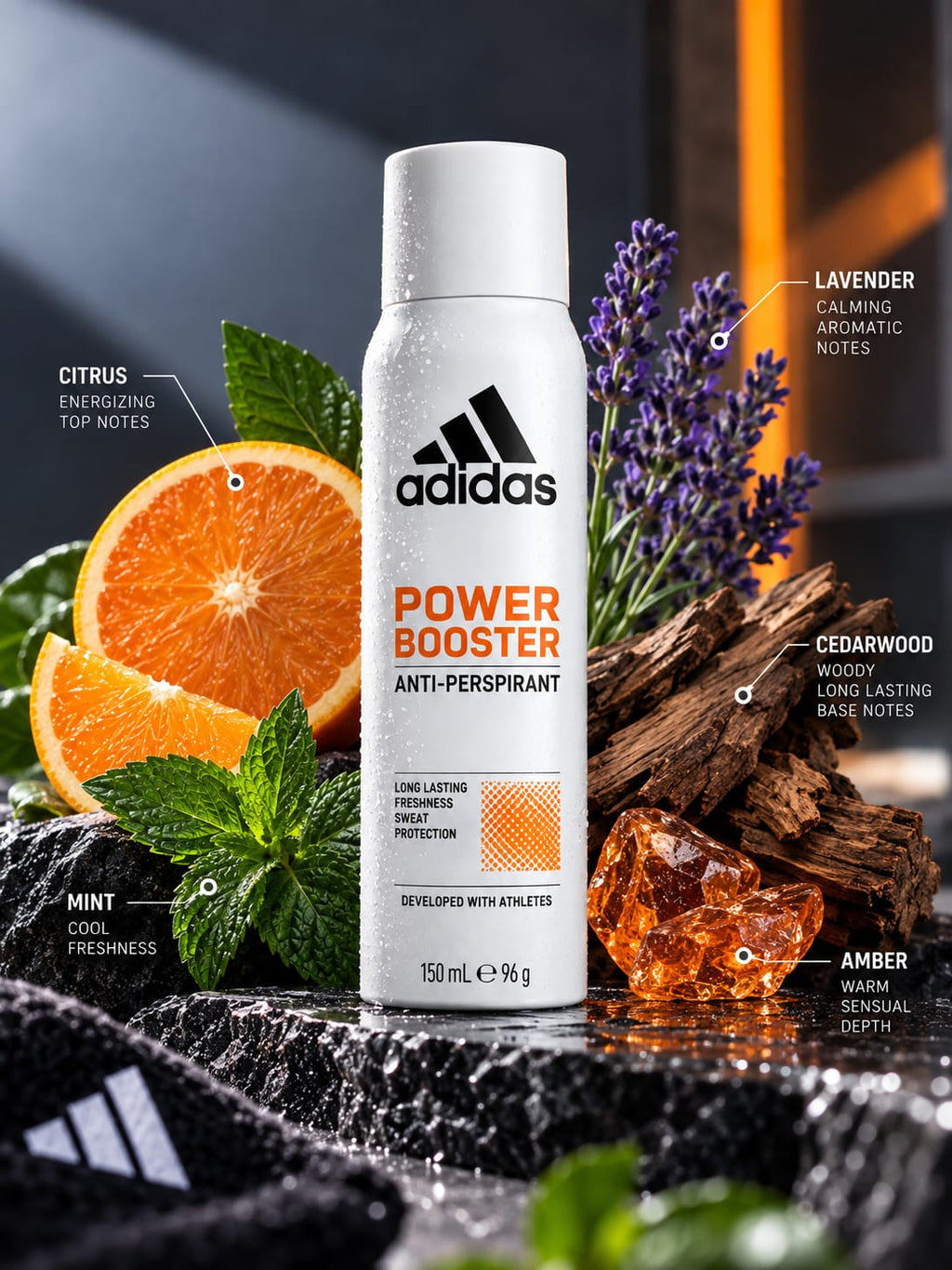 Adidas Power Booster Anti-Perspirant Deo Spray 150ml