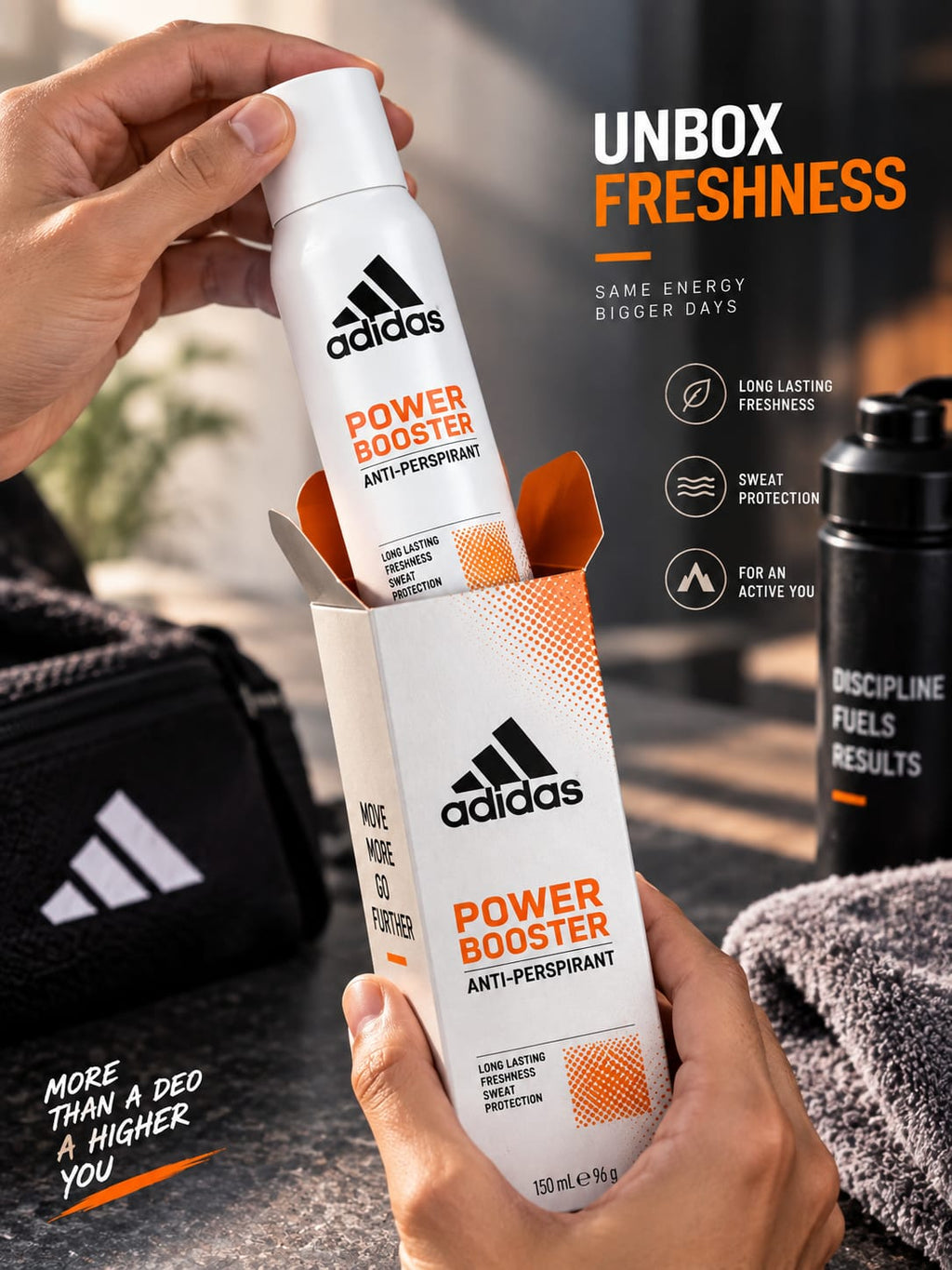 Adidas Power Booster Anti-Perspirant Deo Spray 150ml