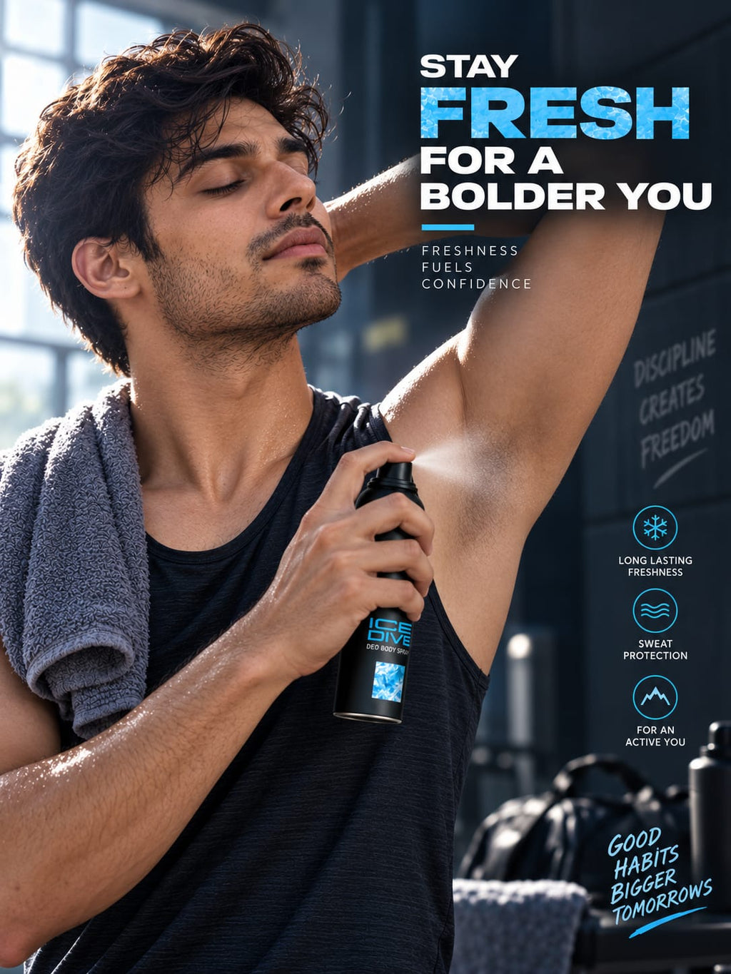 Adidas Ice Dive Deo Body Spray 150 ml – Cool Aquatic Freshness