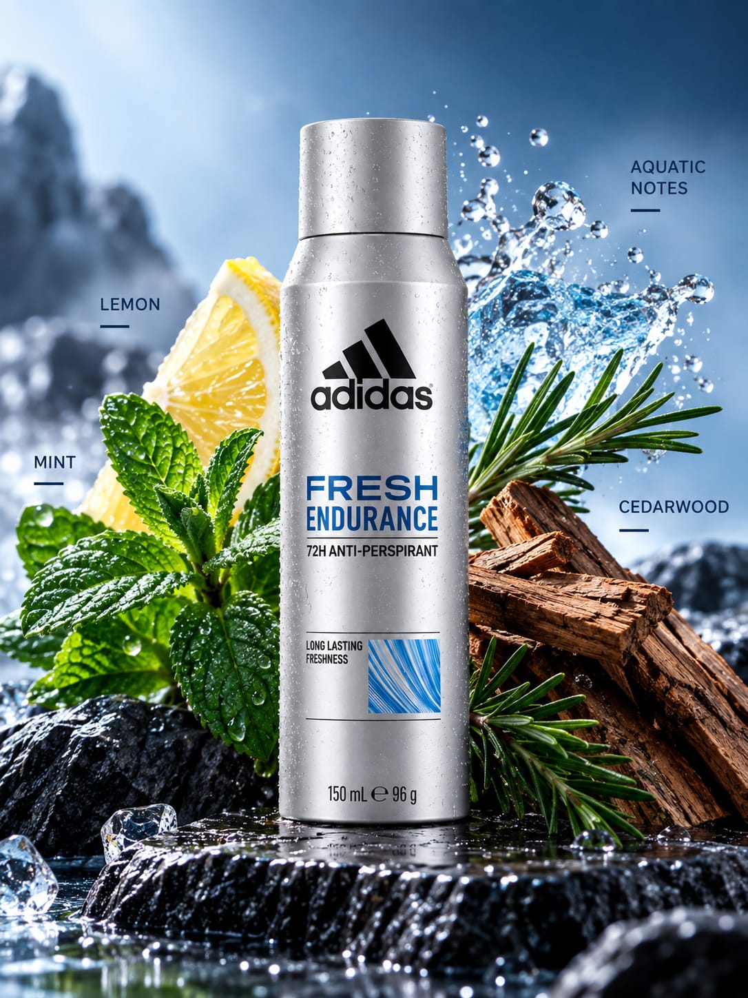 Adidas Fresh Endurance 72H Anti-Perspirant Deodorant Spray 150ml