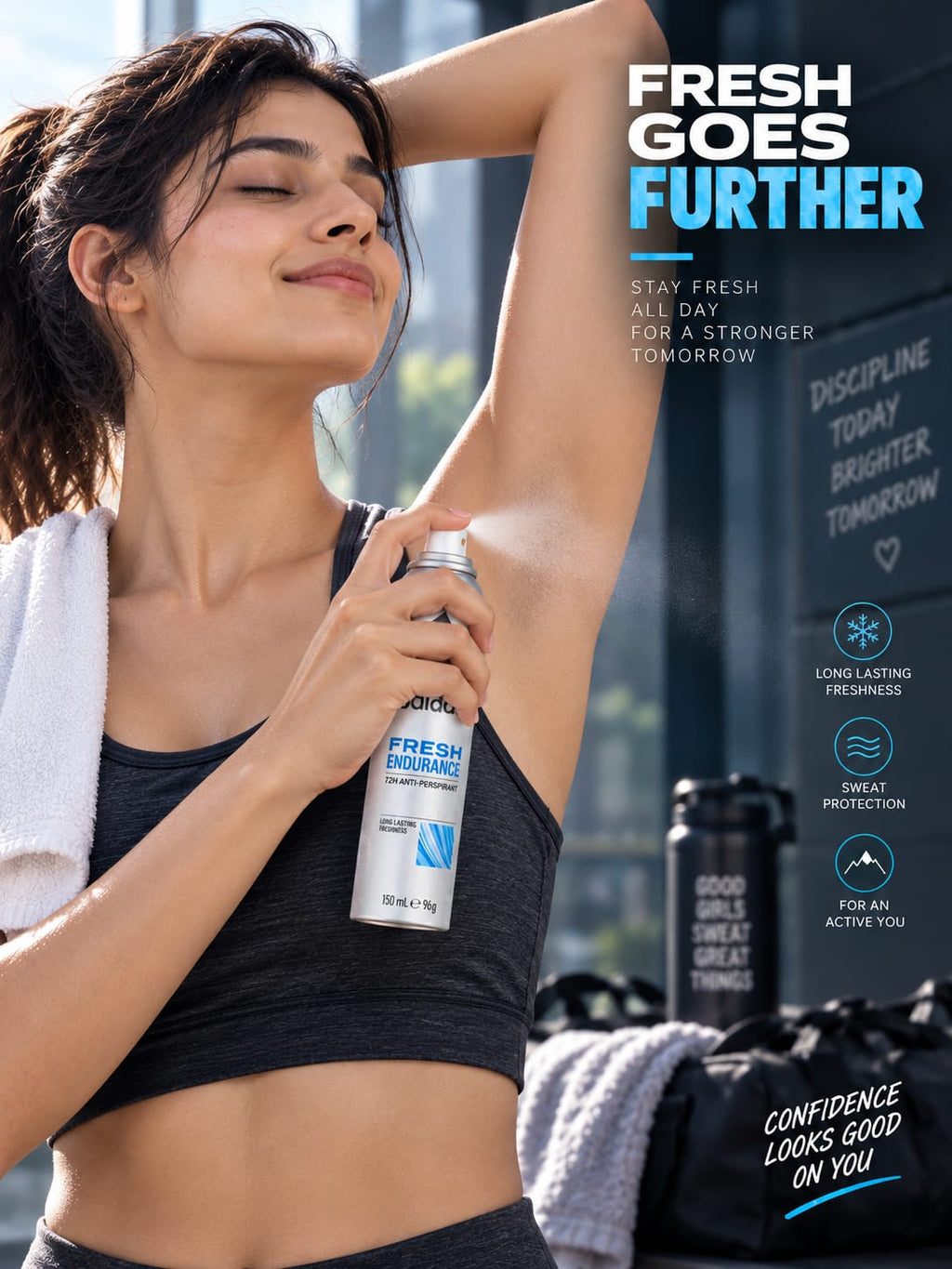 Adidas Fresh Endurance 72H Anti-Perspirant Deodorant Spray 150ml