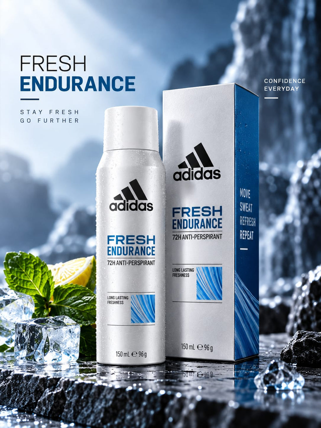 Adidas Fresh Endurance 72H Anti-Perspirant Spray 150ml