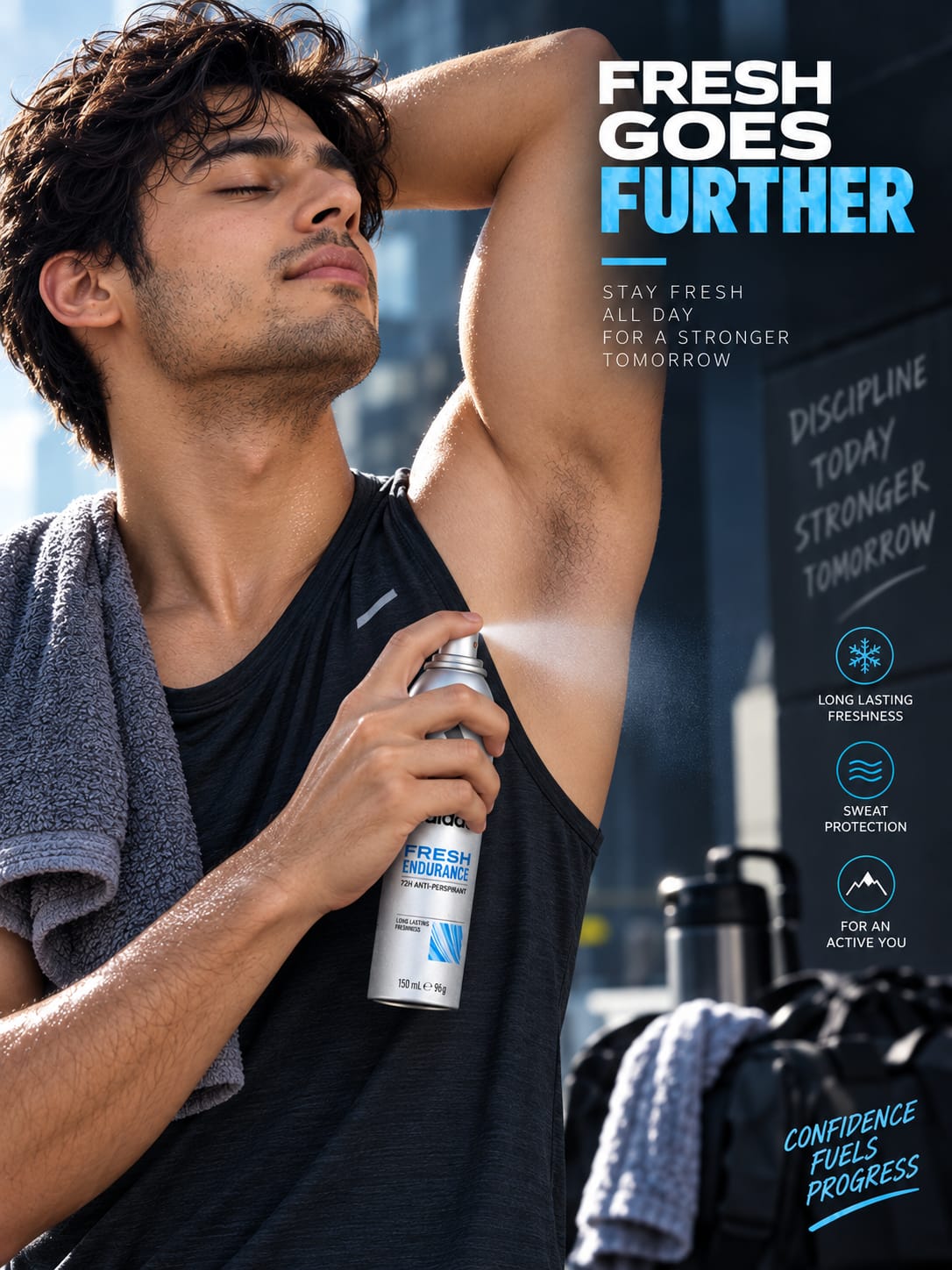Adidas Fresh Endurance 72H Anti-Perspirant Spray 150ml