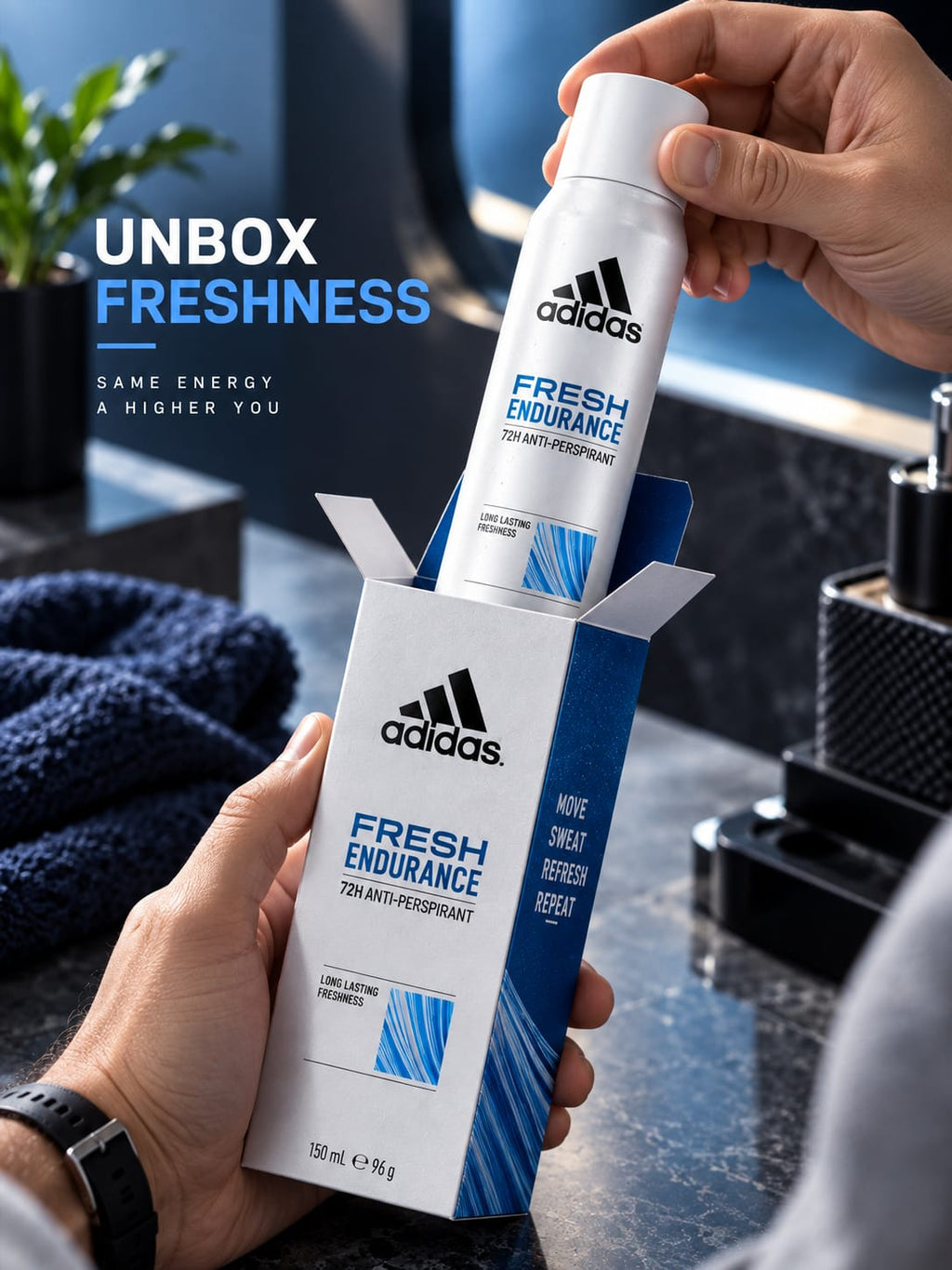 Adidas Fresh Endurance 72H Anti-Perspirant Spray 150ml