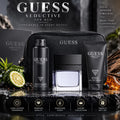 GUESS Seductive Homme Gift Set for Men – Perfume, Body Spray & Shower Gel (EDT100+SG100+BS170+Pch)