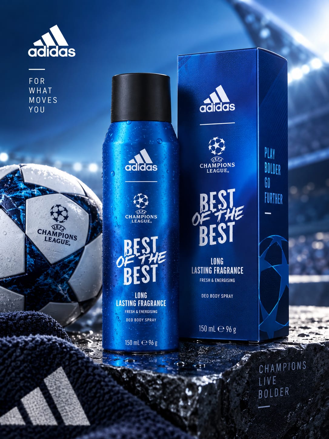 Adidas UEFA Champions League Best of the Best Deo Body Spray 150 ml