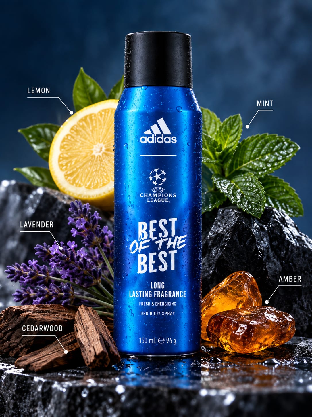 Adidas UEFA Champions League Best of the Best Deo Body Spray 150 ml