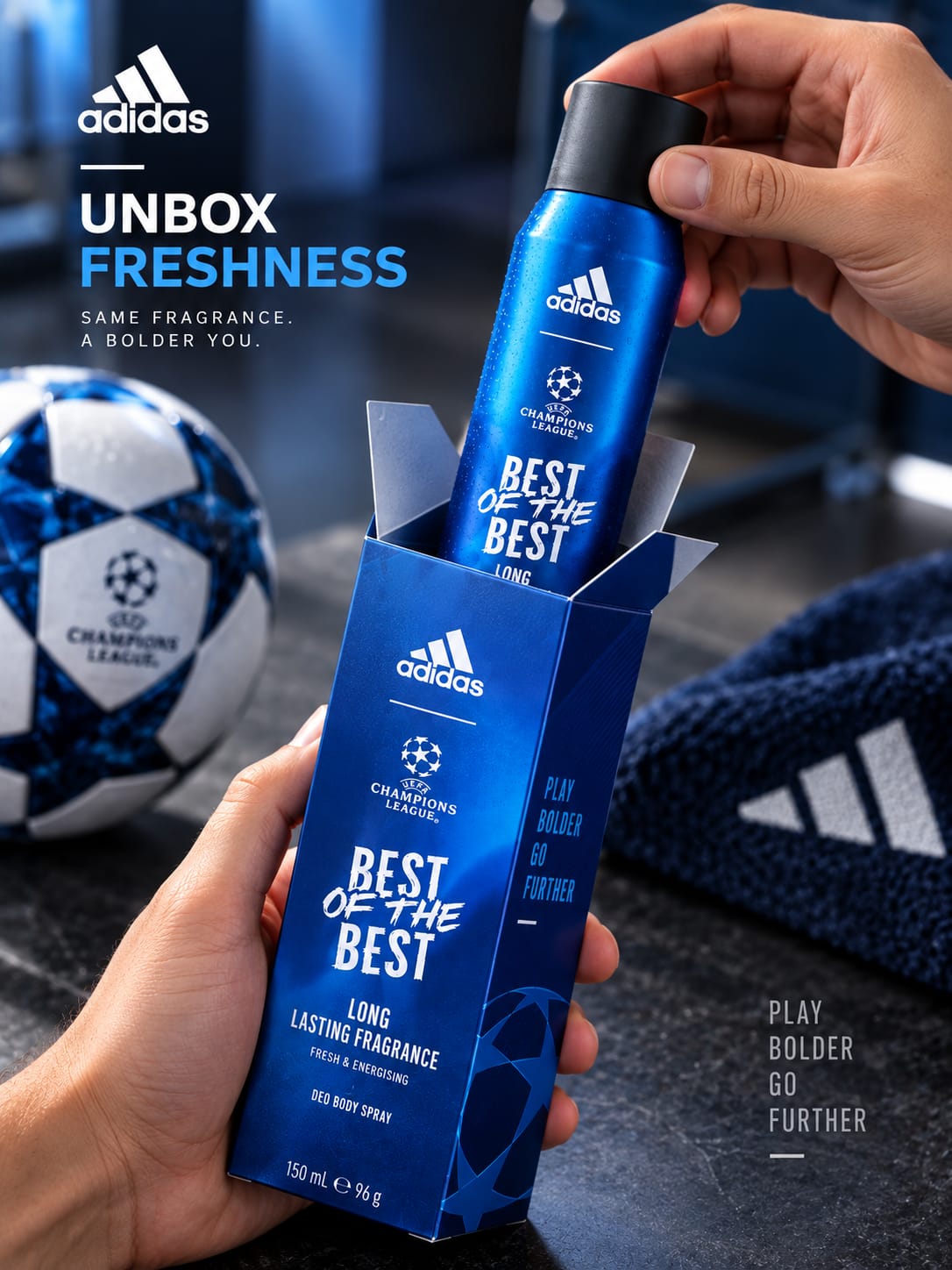 Adidas UEFA Champions League Best of the Best Deo Body Spray 150 ml