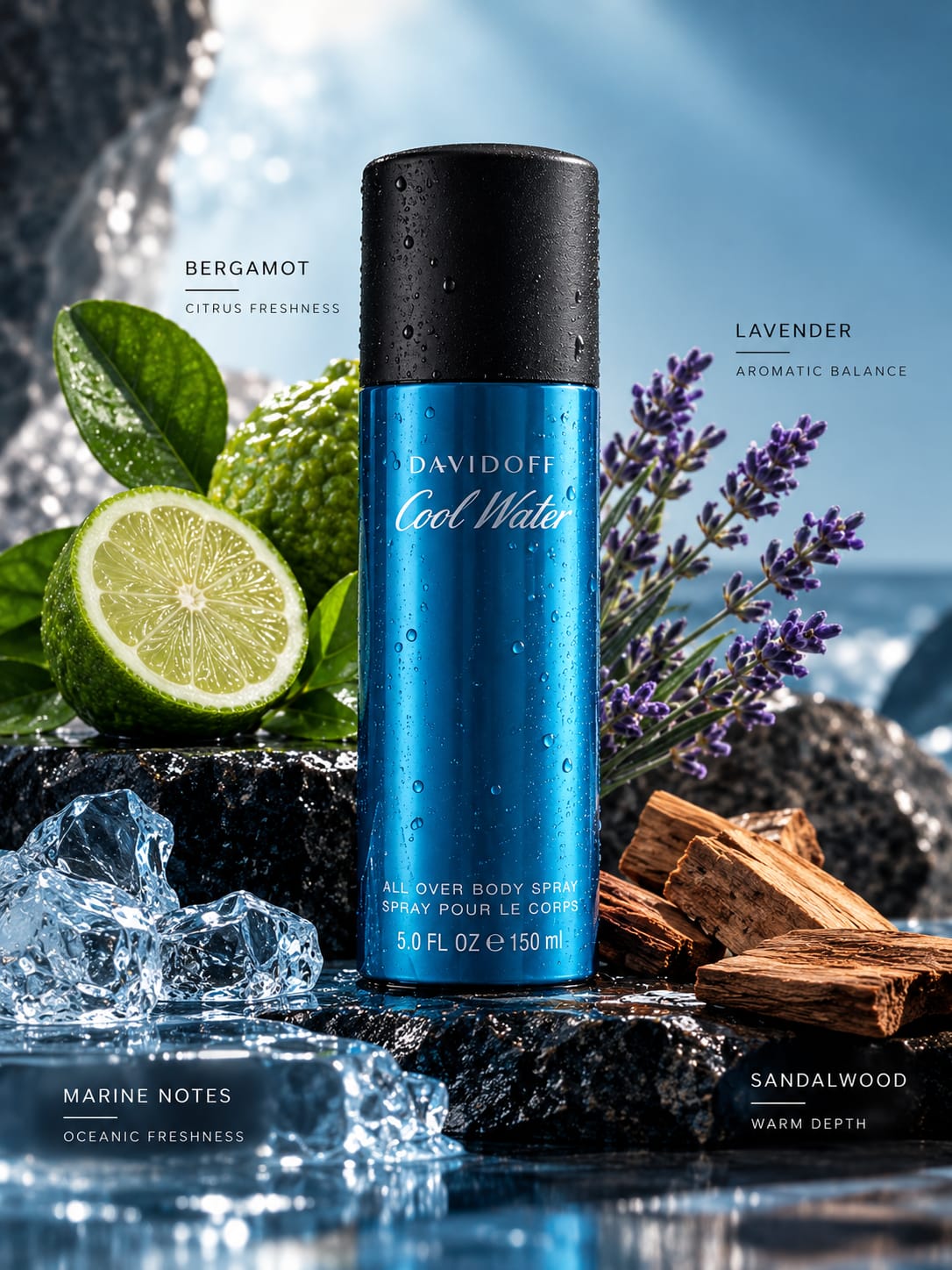 Davidoff Cool Water Body Spray 150ml