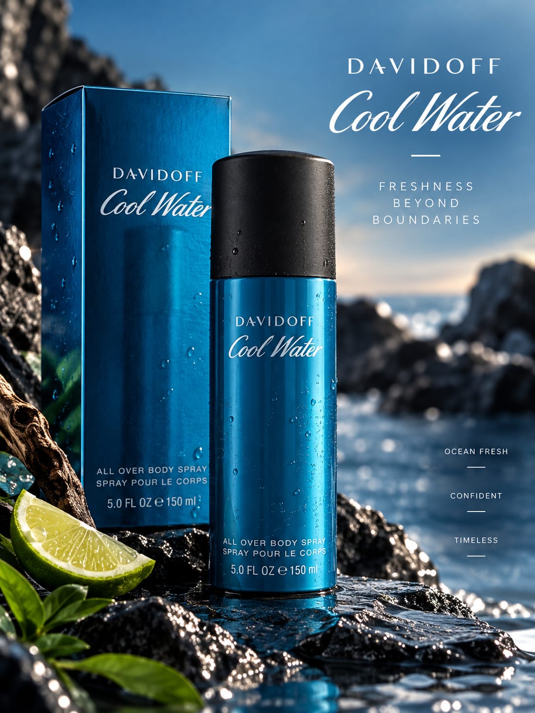 Davidoff Cool Water Body Spray 150ml