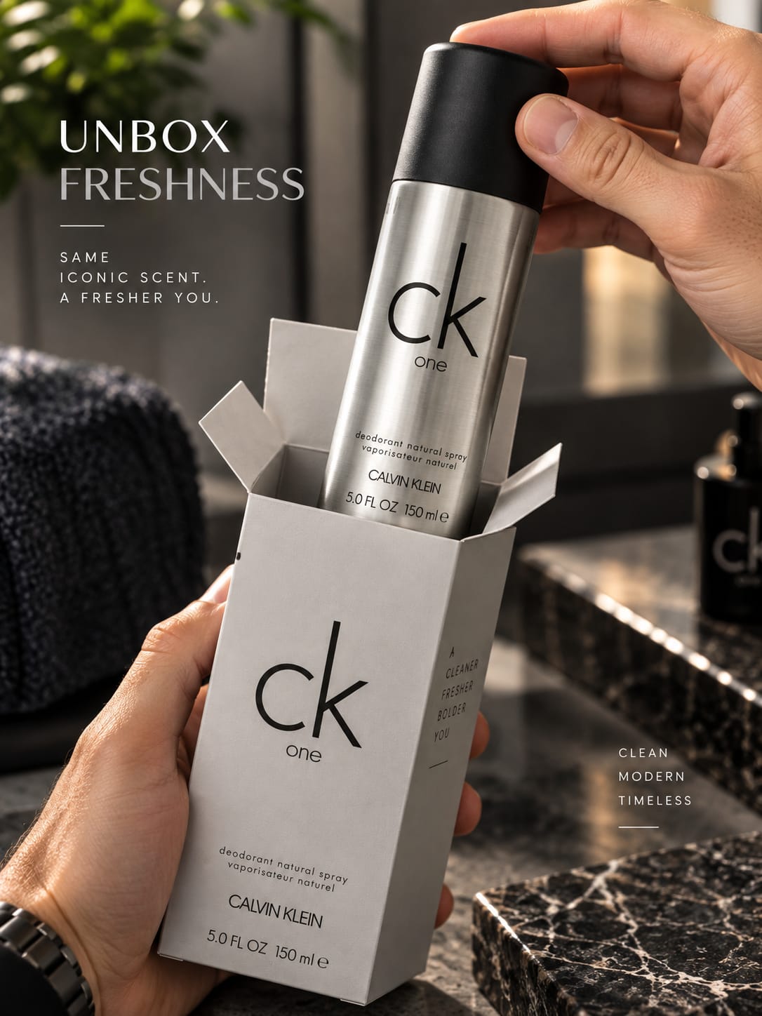 Calvin Klein CK One Deodorant Natural Spray 150ml