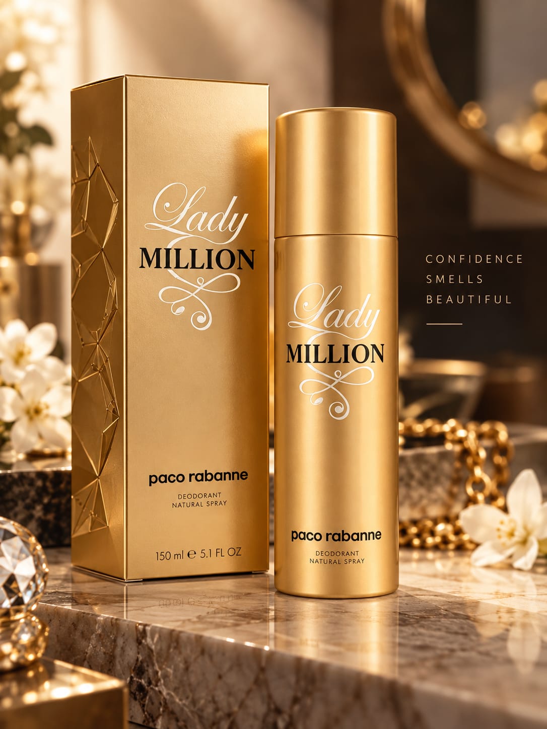 Paco Rabanne Lady Million Deodorant Natural Spray 150ml
