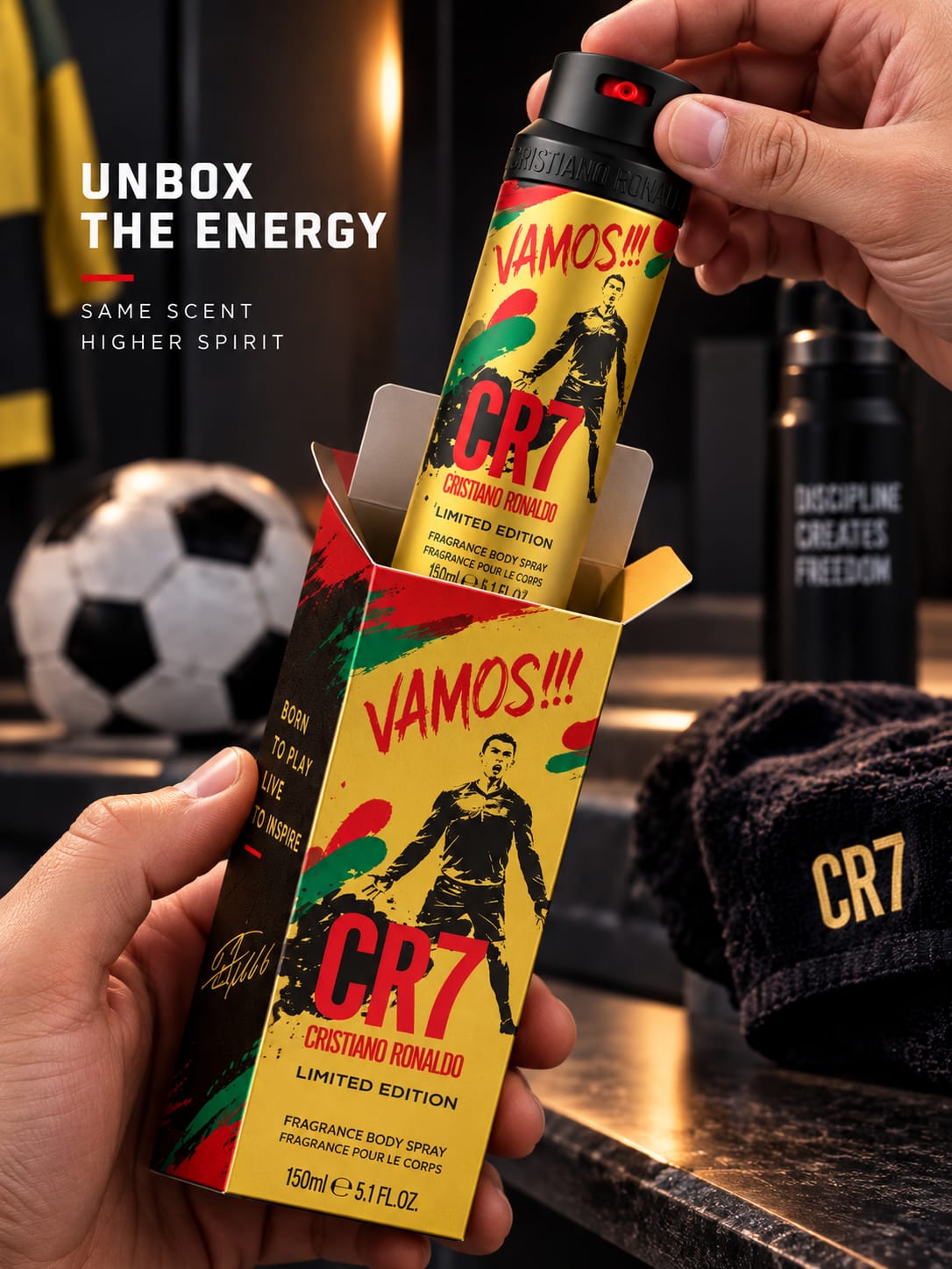 CR7 Vamos!!! Limited Edition Fragrance Body Spray 150ml