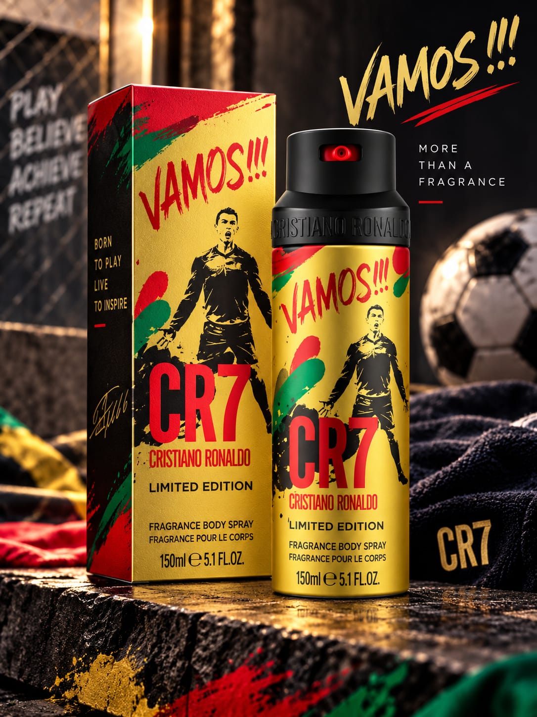 CR7 Vamos!!! Limited Edition Fragrance Body Spray 150ml