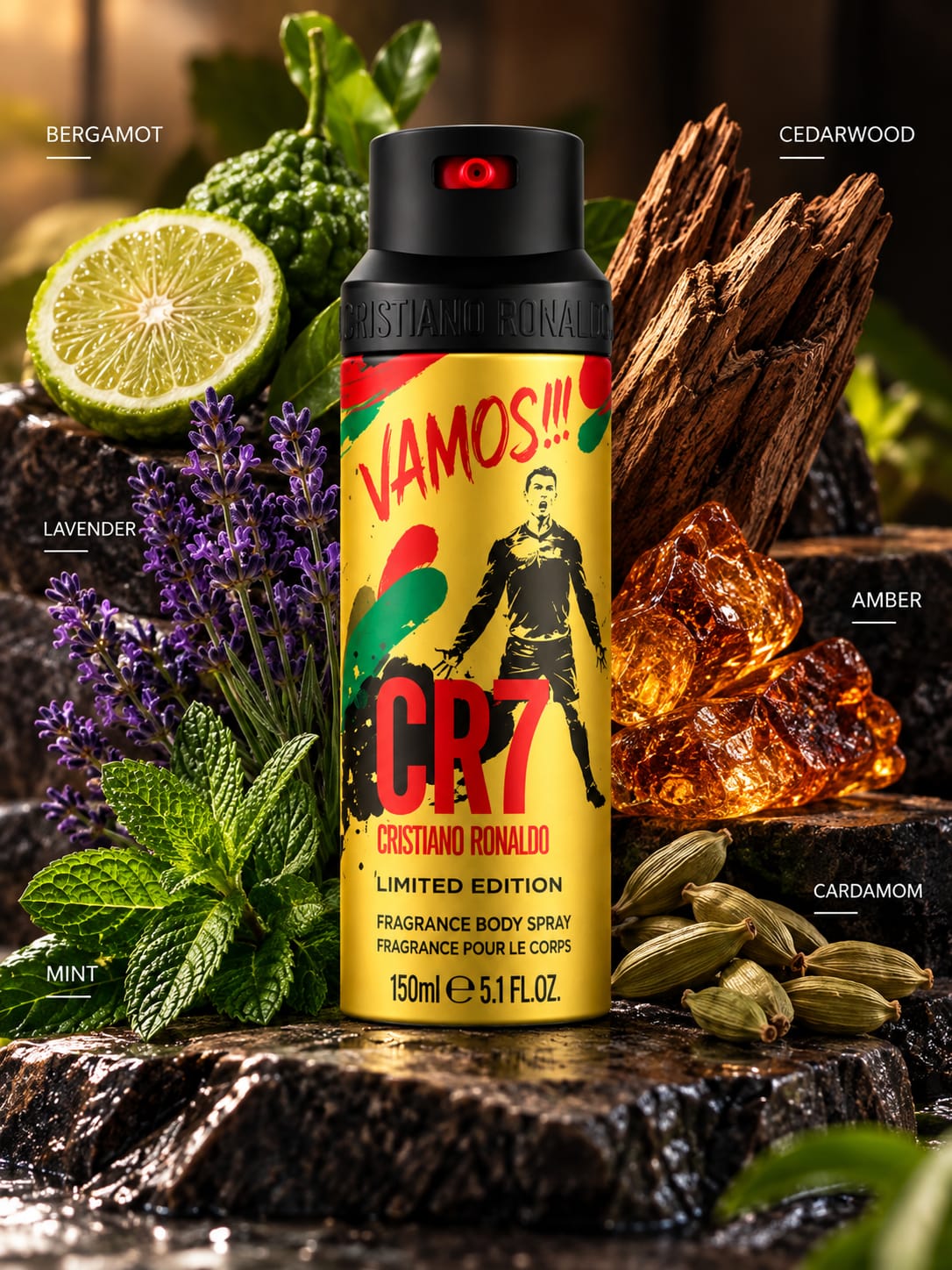 CR7 Vamos!!! Limited Edition Fragrance Body Spray 150ml