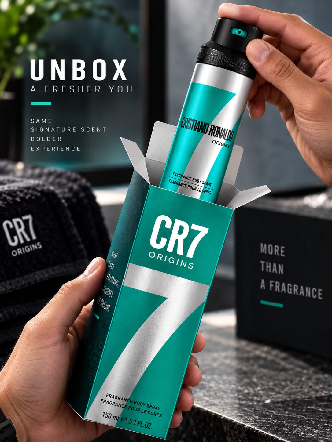 CR7 Origins by Cristiano Ronaldo Fragrance Body Spray 150ml