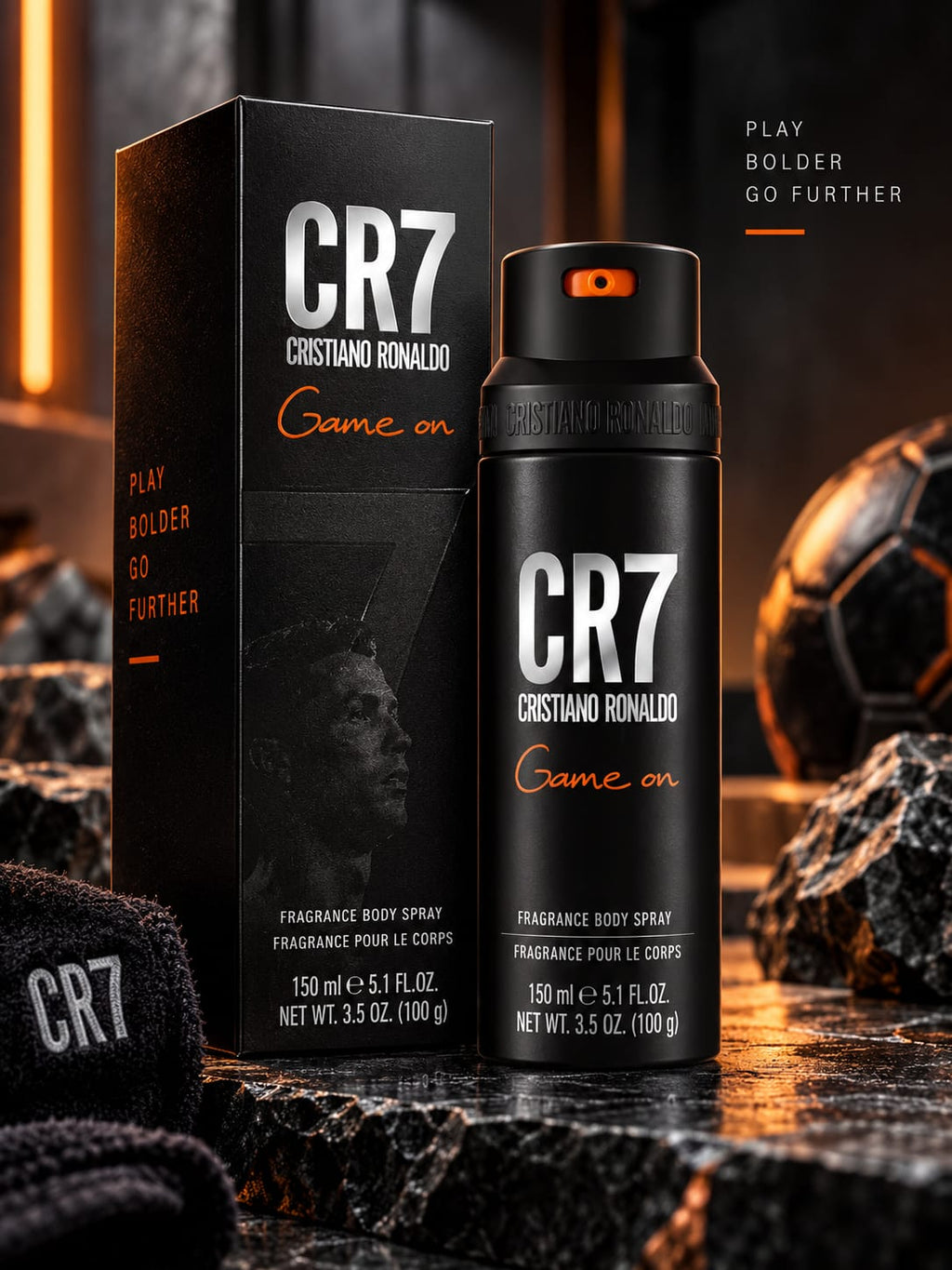 Cristiano Ronaldo CR7 Game On Fragrance Body Spray 150ml for Men