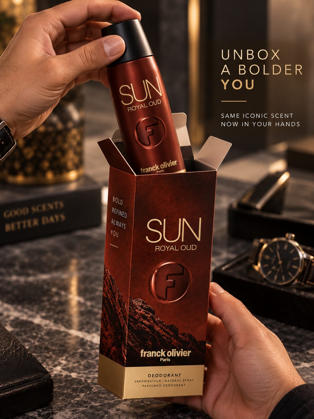 Franck Olivier Sun Royal Oud Deodorant Spray 250ml