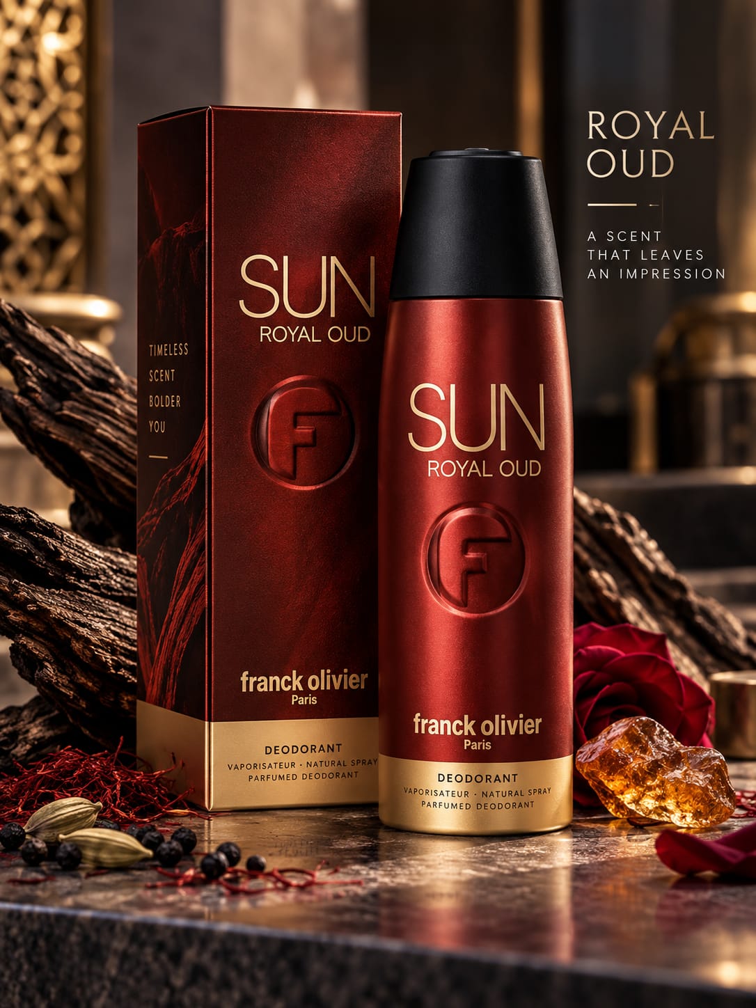 Franck Olivier Sun Royal Oud Deodorant Spray 250ml
