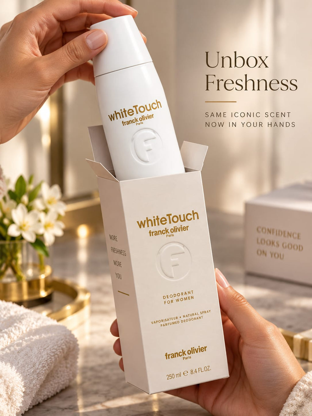 White Touch Franck Olivier Deodorant for Women 250ml