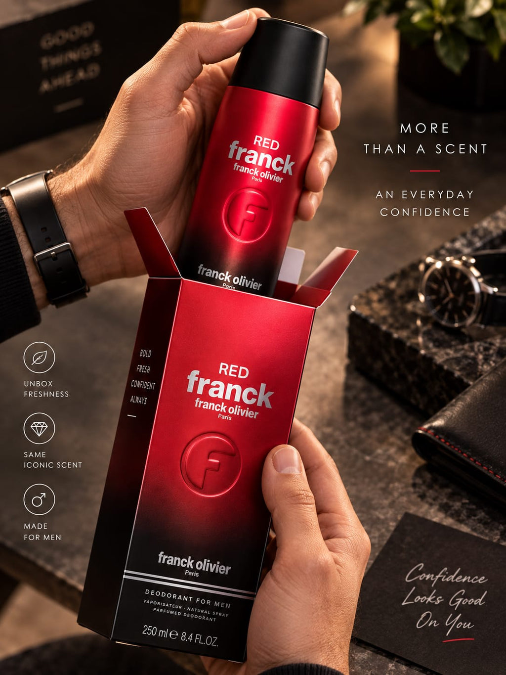 Franck Olivier Red Franck Deodorant for Men 250ml