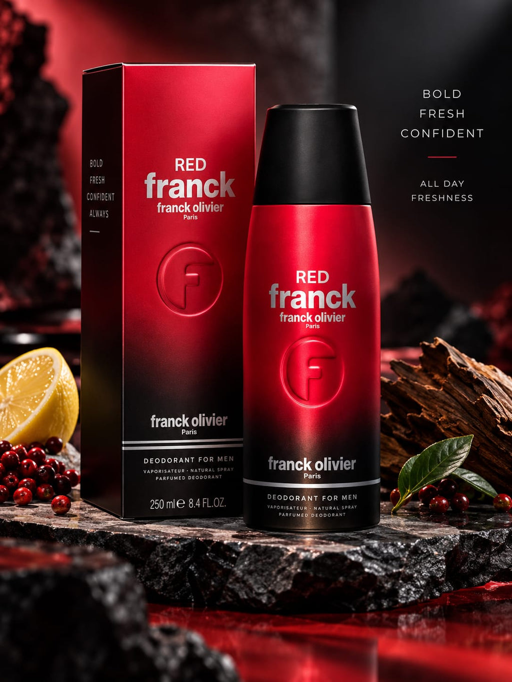 Franck Olivier Red Franck Deodorant for Men 250ml