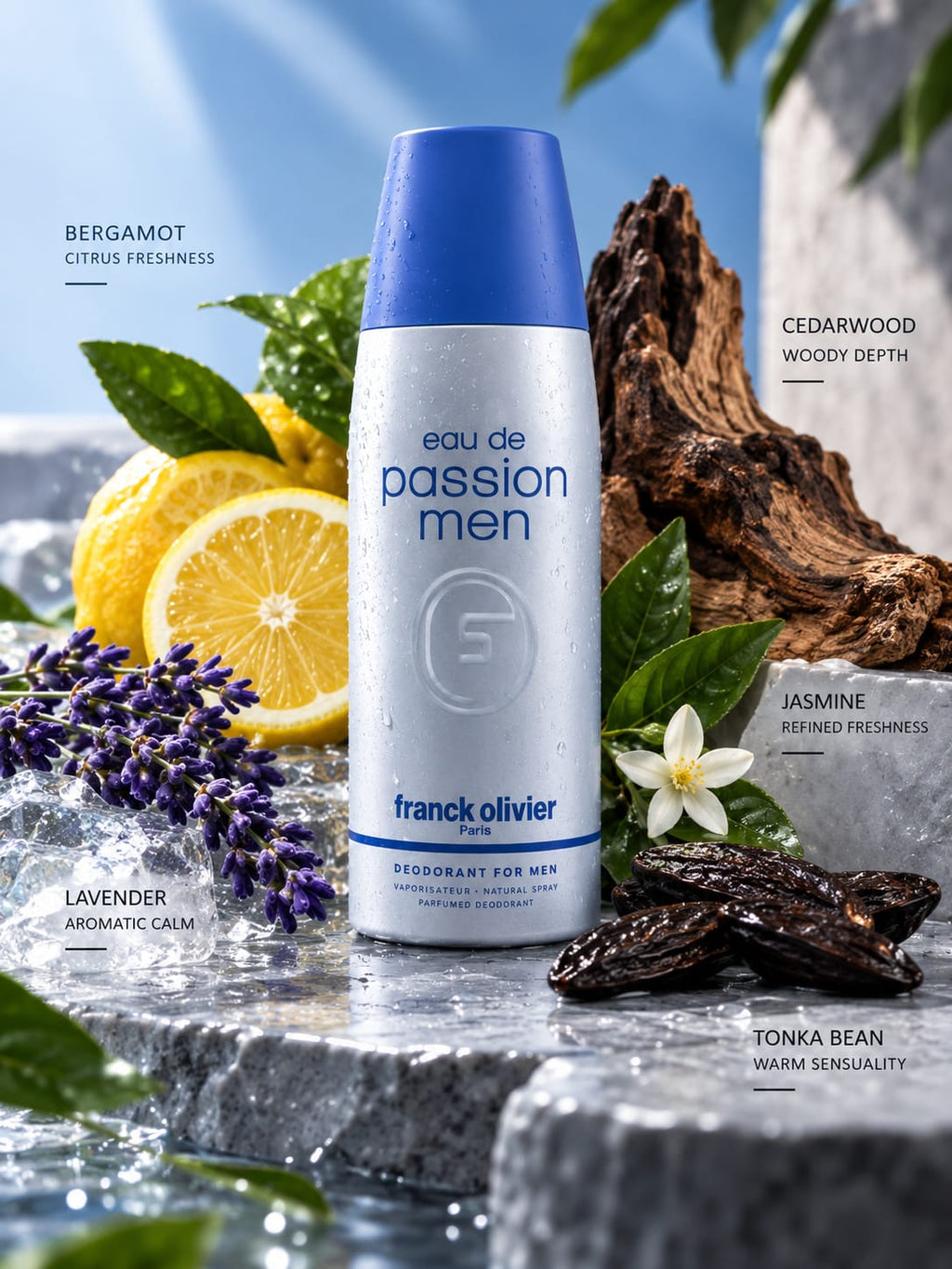 Franck Olivier Eau de Passion Men Deodorant Spray 250ml