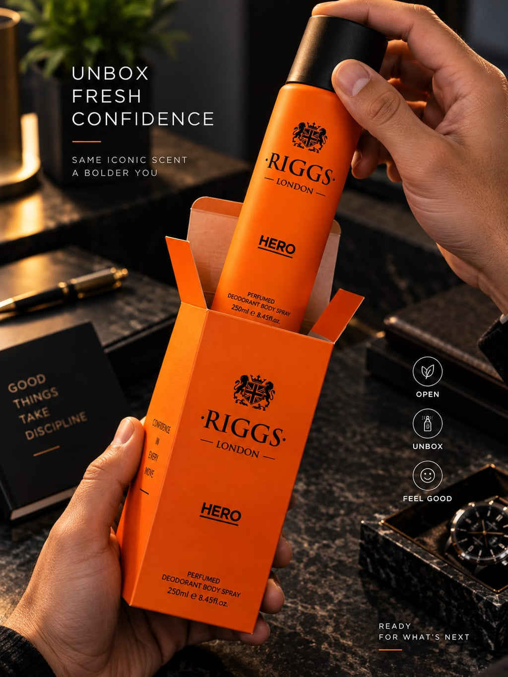 Riggs London Hero Perfumed Deodorant Body Spray 250ml