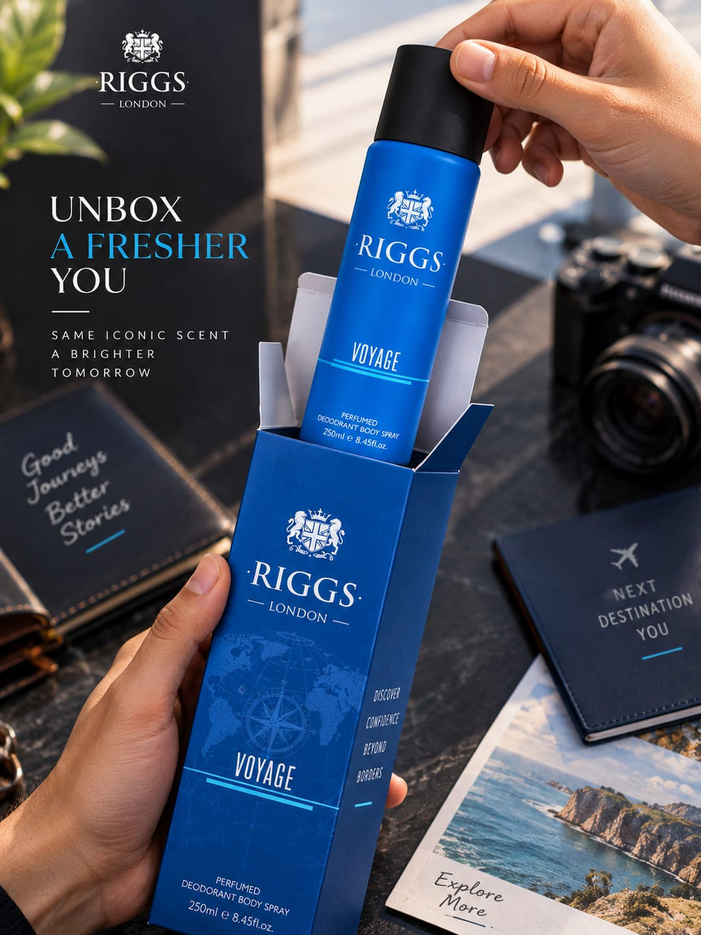 RIGGS London Voyage Perfumed Deodorant Body Spray 250ml