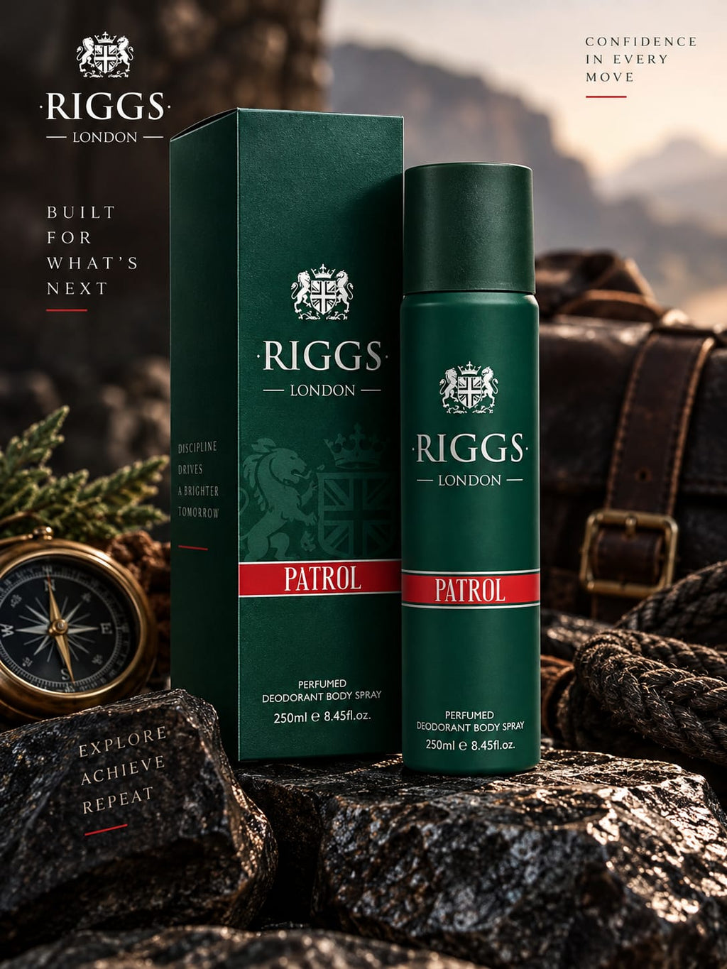 Riggs London Patrol Perfumed Deodorant Body Spray 250ml